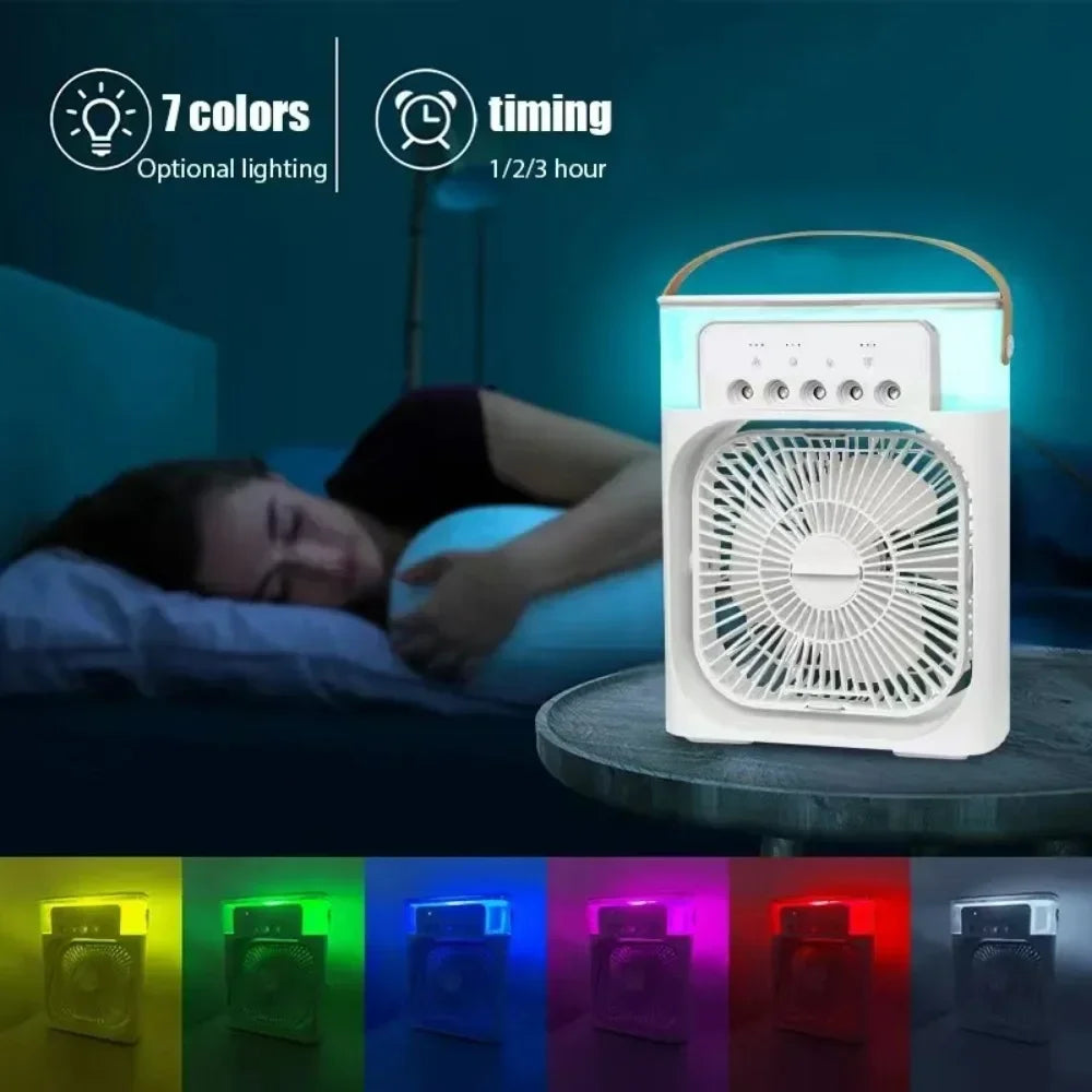 BreezeMist™ Desktop Cooling Fan – Quiet & Portable