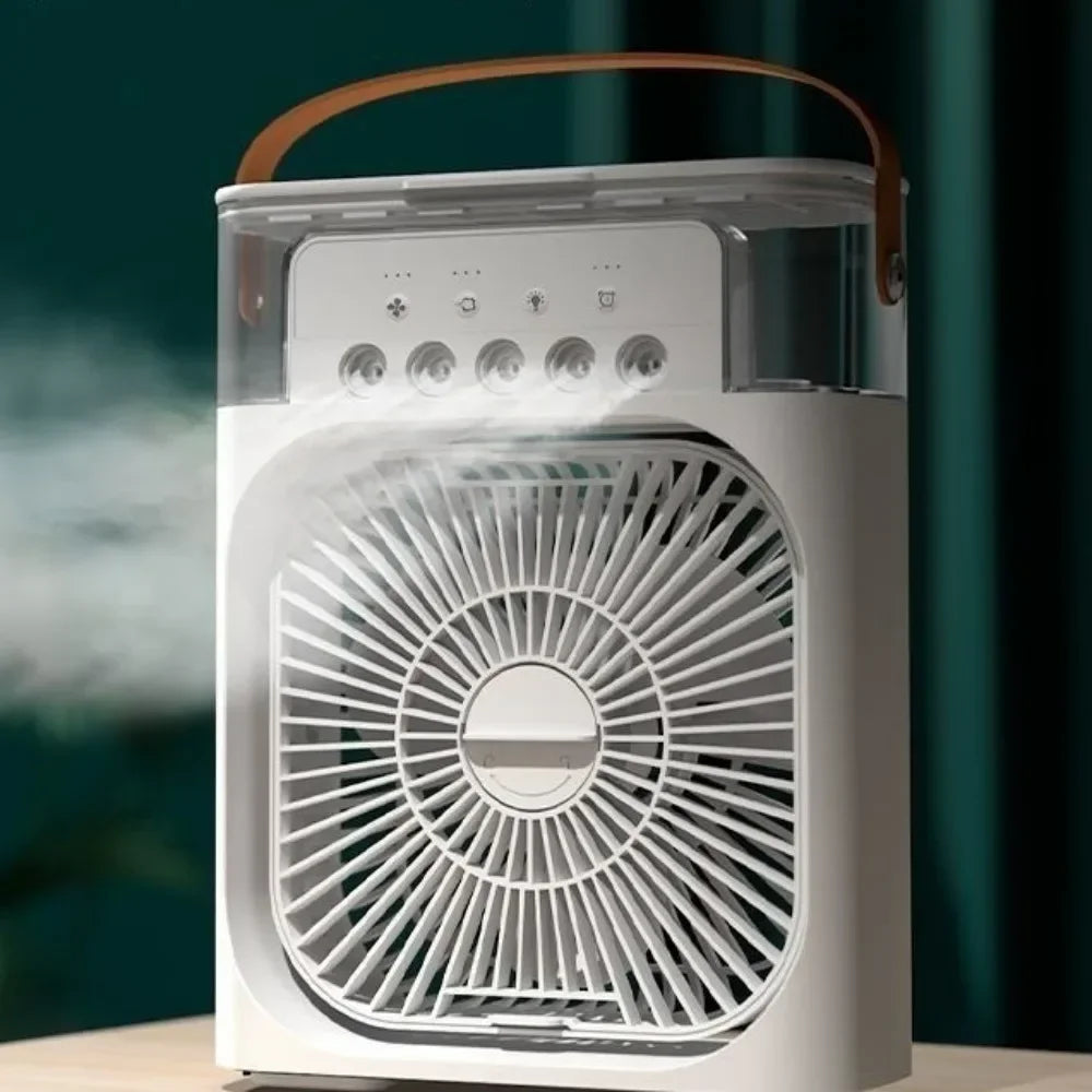 BreezeMist™ Desktop Cooling Fan – Quiet & Portable