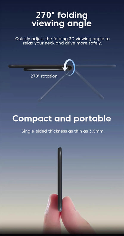 Ultrathin Car Magnetic Mobile Phone Holder Adjustable Foldable Anti-shake Vehicle Navigation Phone Universal Stand Accessories