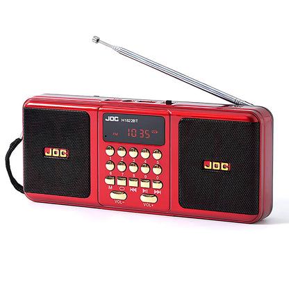 Portable FM Radio Rechargeable Battery Wireless Speaker Support TF USB MP3 Player Bluetooth-compatible Speaker With FM Receiver