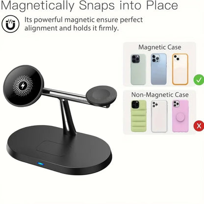 TriCharge™ 30W Magnetic Charger for Galaxy & Watch