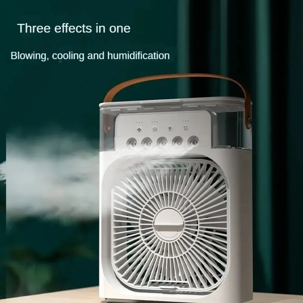 BreezeMist™ Desktop Cooling Fan – Quiet & Portable