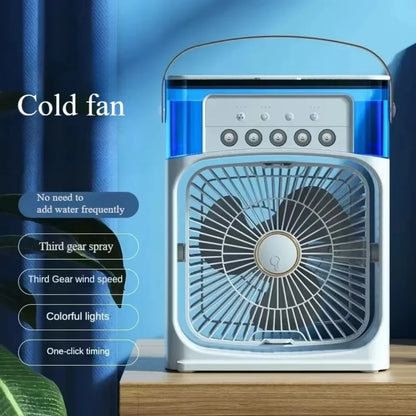 BreezeMist™ Desktop Cooling Fan – Quiet & Portable