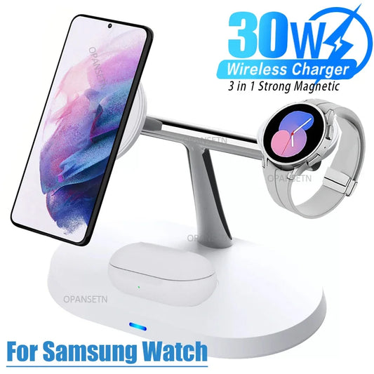 TriCharge™ 30W Magnetic Charger for Galaxy & Watch
