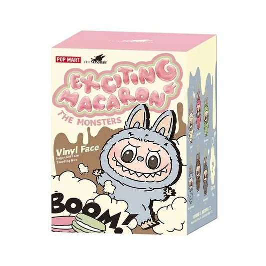 Labubu The Monsters Blind Box Figure Kawaii Cardiac Macaron Collectible Toy Gift 1:1 Authentic Model for Birthday Christmas