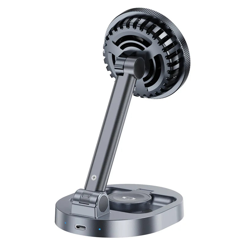 AirCharge™ MagSafe Stand – Fast 3-in-1 Charger with Fan