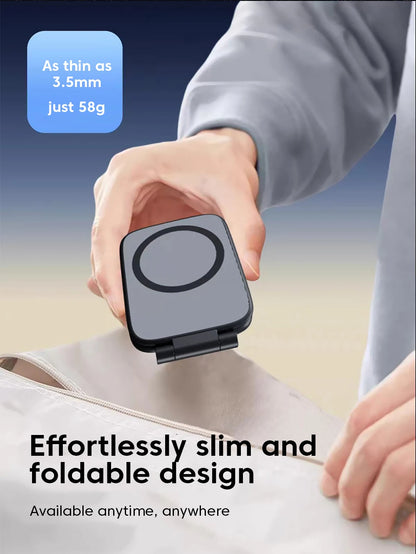 Ultrathin Car Magnetic Mobile Phone Holder Adjustable Foldable Anti-shake Vehicle Navigation Phone Universal Stand Accessories
