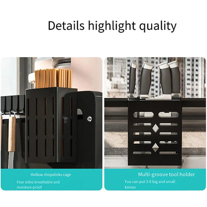 SinkSpace™ Pro 3-Tier Steel Drying Rack with Cover & Utensil Holder