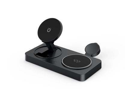 MagCharge™ Foldable 3-in-1 Wireless Charging Station (Apple Devices)