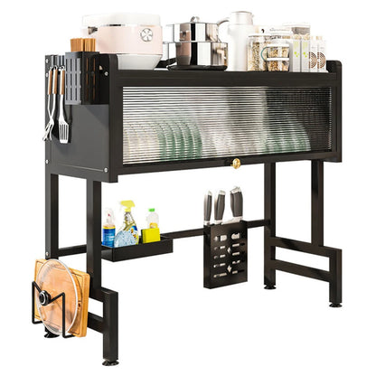 SinkSpace™ Pro 3-Tier Steel Drying Rack with Cover & Utensil Holder