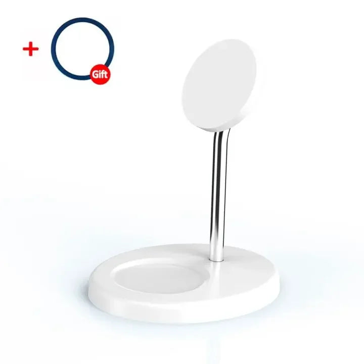 Desktop Magnetic 2 in 1 Wireless Charger Stand For iPhone17 16 15 14 13 12 Pro Max AirPod Pro Fast Phone Charging Station Holder